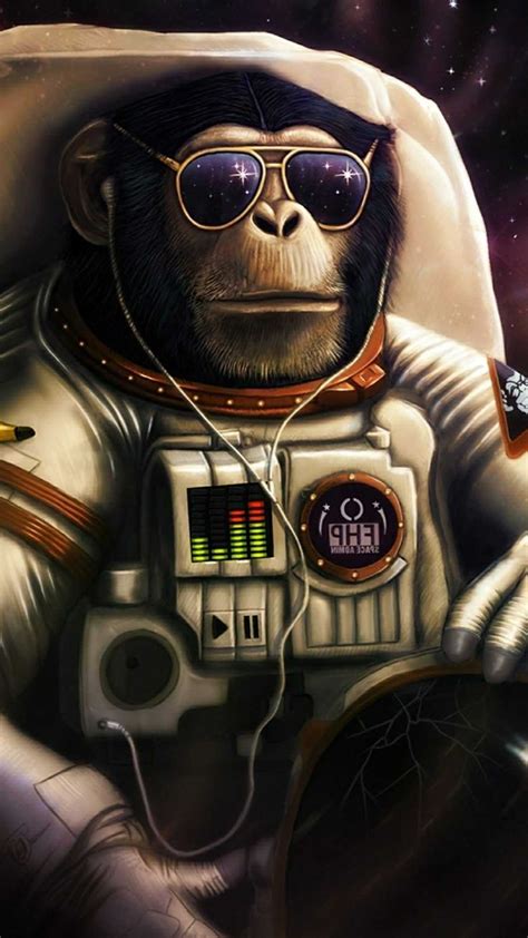 a monkey in an astronaut's suit and sunglasses