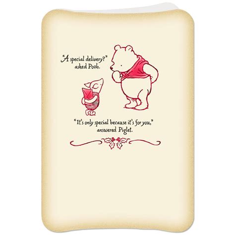 Disney Winnie the Pooh Special Delivery Christmas Card - Greeting Cards - Hallmark