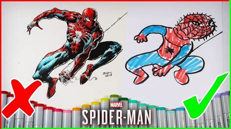 3 MARKER CHALLENGE SPIDER-MAN EDITION + COPIC MARKER GIVEAWAY!! - ZHC ...