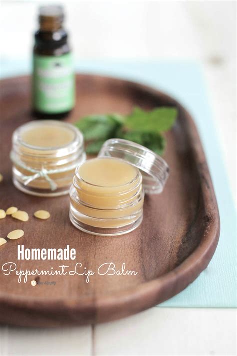 DIY Homemade Peppermint Lip Balm - Live Simply