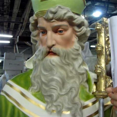 Saint Patrick Staff Realistic 72" Statue - Catholic Statues of Saints