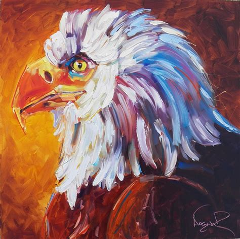 Olga Paints: CONTEMPORARY BALD EAGLE OIL PAINTING by OLGA WAGNER