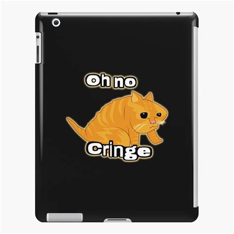 "Oh no Cringe Cat meme" iPad Case & Skin by Rzera- | Redbubble