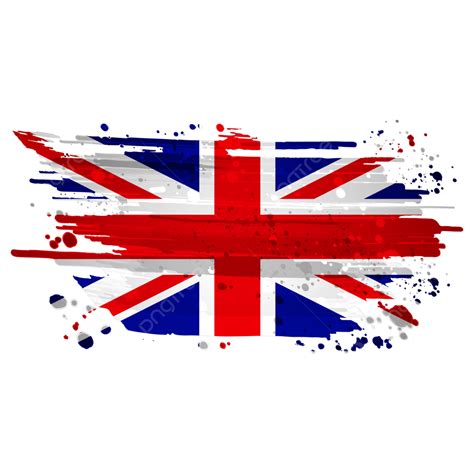 United Kingdom Flag PNG Picture, United Kingdom Flag Watercolor Paint Brush Transparent ...