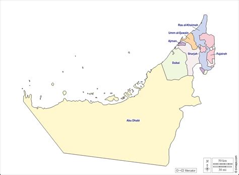 Uae Map Coloring