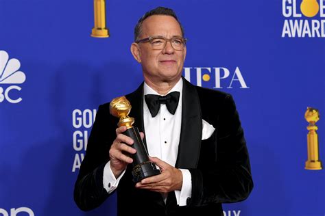 Tom Hanks gives career advice to young actors in Golden Globes speech