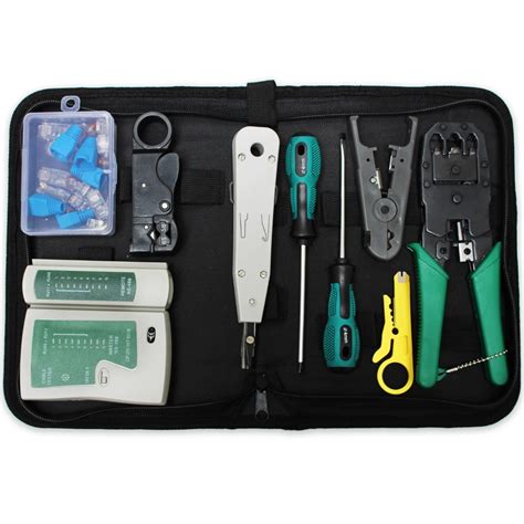 Network Cable Repair Maintenance Tool Kit Portable Cable Wire Stripper ...