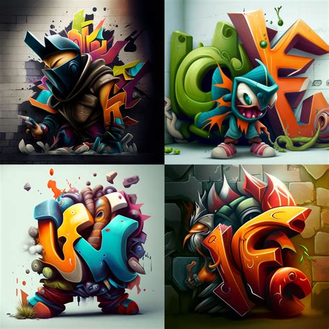 Graffiti Created with AI (10 Examples) - Graffid