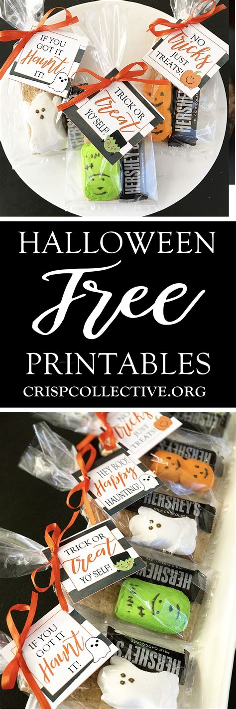 Halloween Treat Tags: 4 Designs - Crisp Collective