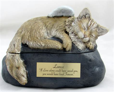 Home / Long Haired Custom Painted Ceramic Cat Urn