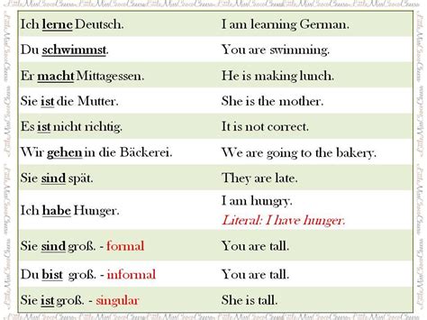 Learn some basic German sentences with translations