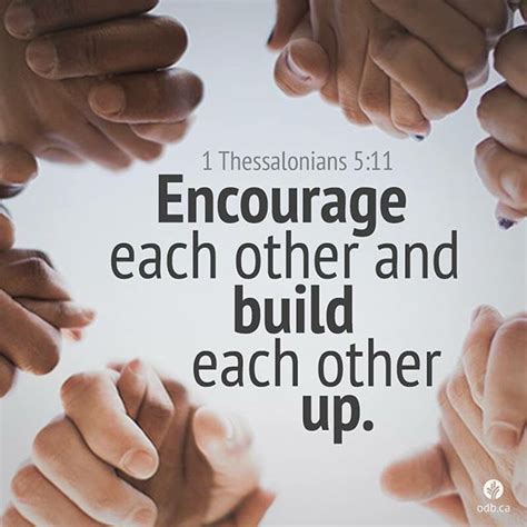 Encourage Each Other And Build Each Other Up | Bible verses, Bible ...