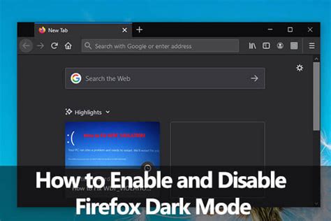 How to Enable and Disable Firefox Dark Mode? Here Is the Tutorial