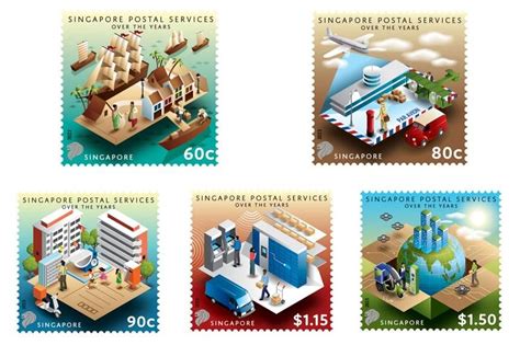 SingPost issues stamps marking 165 years of postal services in ...