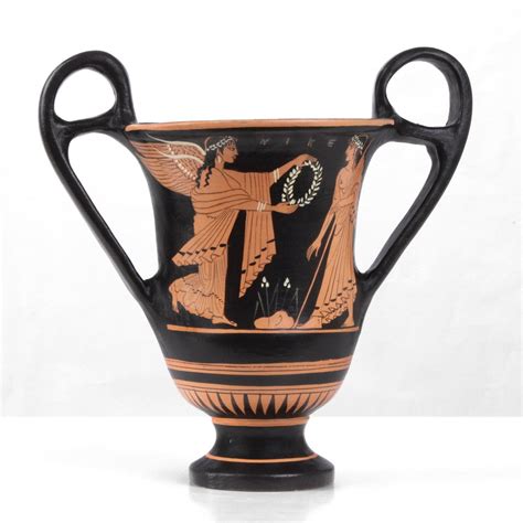 Ancient Greek Amphora Red-figure Vase With Nike and Zeus Handmade ...