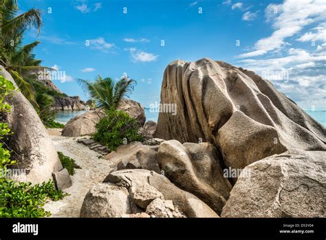 Anse Source d'Argent beach, La Digue island, Seychelles Stock Photo - Alamy