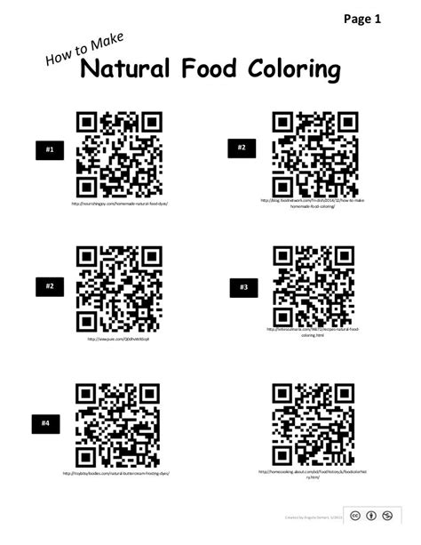 Natural food coloring