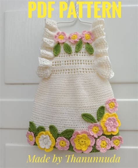 Crochet Baby Dress Pattern summer Dress Pattern Summer - Etsy