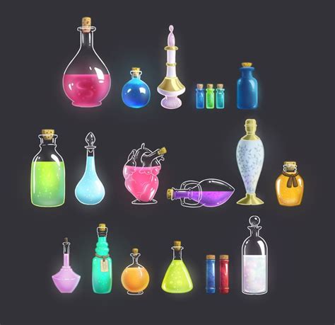 Potion Bottles | Bottle drawing, Potion bottle, Bottle tattoo