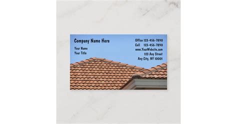 Roofing Business Cards | Zazzle