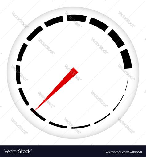 Dial gauge meter llmoooqp9 Royalty Free Vector Image