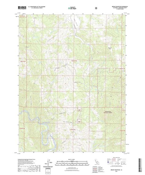 Brushy Mountain California US Topo Map – MyTopo Map Store