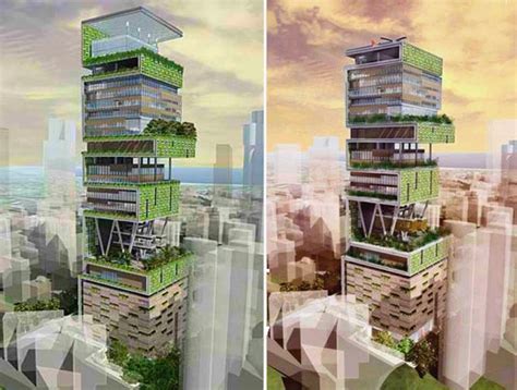 Perkins + Will’s Antilla “Green” Tower in Mumbai | Inhabitat - Green Design, Innovation ...