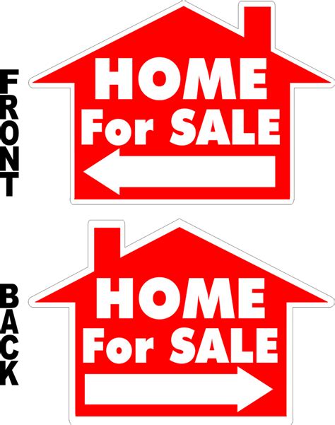 Home For Sale House Shaped Yard Sign | Sign Screen~Yard Signs, Security signs, Sign Blanks