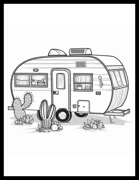 20 Free, Printable RV & Camper Coloring Pages (For All Ages)