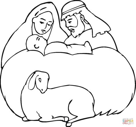 Birth Of Jesus Coloring Online | Super Coloring