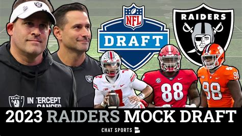 2023 Raiders Mock Draft: 7-Round Las Vegas Raiders NFL Mock Draft Simulation Before NFL Free ...