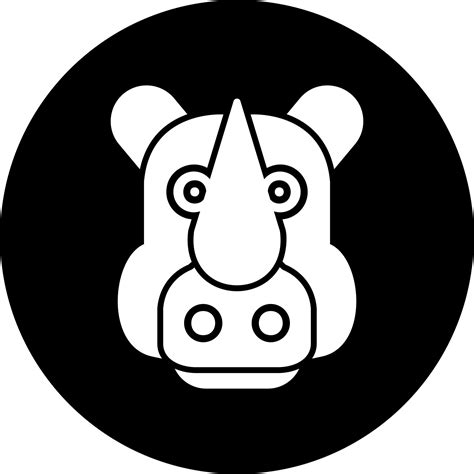 Rhino Vector Icon 20352211 Vector Art at Vecteezy