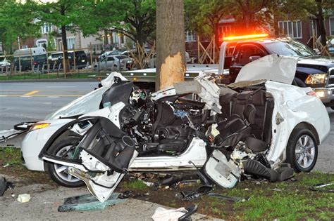 Three young men survive horrific car crash