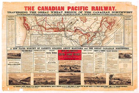 ARCHIVED - Canadian Pacific Railway map poster, ca. 1885 - The Canadian ...