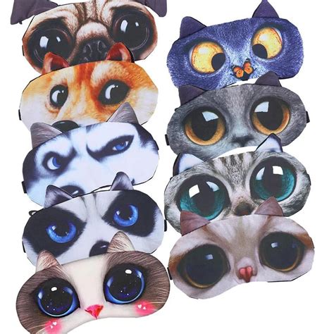 1Pcs Portable Cute Sleep Mask Eye Mask Eyeshade Cover Shade Natural Sleeping Eye Patch Women Men ...