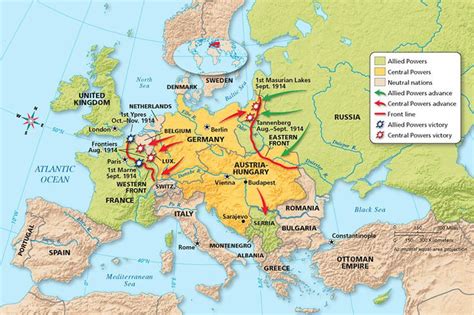 a map showing the locations of europe and its major cities, as well as ...