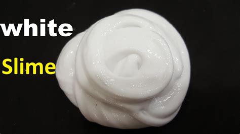 White Slime ! How To Make Slime white formula Easy - YouTube