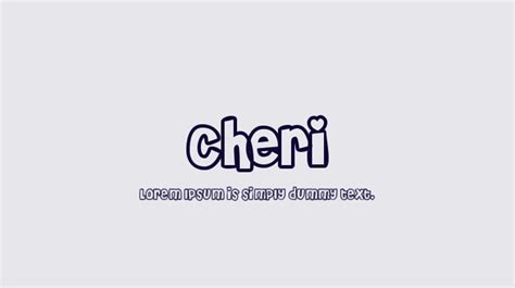 Cheri Font Family : Download Free for Desktop & Webfont