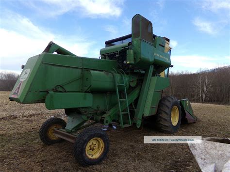 John Deere 55 Combine Hillside Corn Special W/ 2 Heads