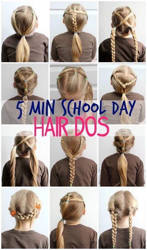 5 Minute School Day Hair Styles - FYNES DESIGNS | FYNES DESIGNS