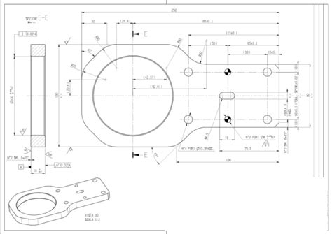 Create mechanical and engineering 2d drawing by Fabioleo1993 | Fiverr