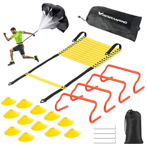 Agility Ladder Speed Training Equipment Set - Includes 20ft Agility ...