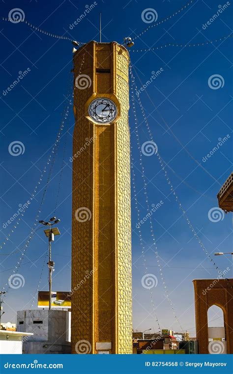 Clocktower of Abu Hanifa Mosque the in Baghdad Iraq Stock Photo - Image of sunset, dome: 82754568