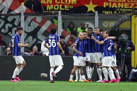 Dzeko and Mkhitaryan double secure Inter win over Milan in Champions ...