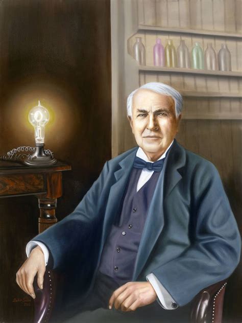 Thomas Edison Painting at PaintingValley.com | Explore collection of Thomas Edison Painting