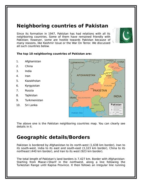 Neighboring countries of Pakistan - Some of them have remained friendly ...