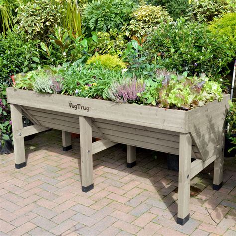 VegTrug Raised Garden Planter - Grey | Eartheasy.com