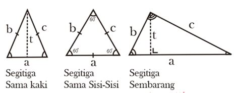 √ [Materi Lengkap] Rumus Segitiga: Sama Sisi, Sama Kaki, & Siku-Siku