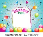 Image of Birthday Party Background with Stars and Balloons | Freebie.Photography