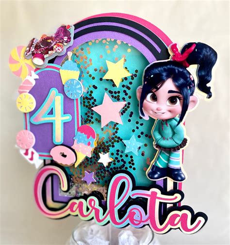 Vanellope Cake Topper Vanellope Party Supplies Cake Decoration Birthday Decoration Vanellope ...